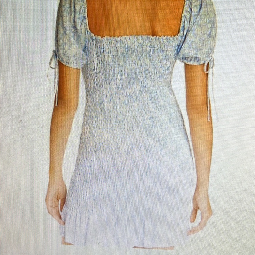 Blue Floral Dress Lost + Wander - Picture 4 of 5